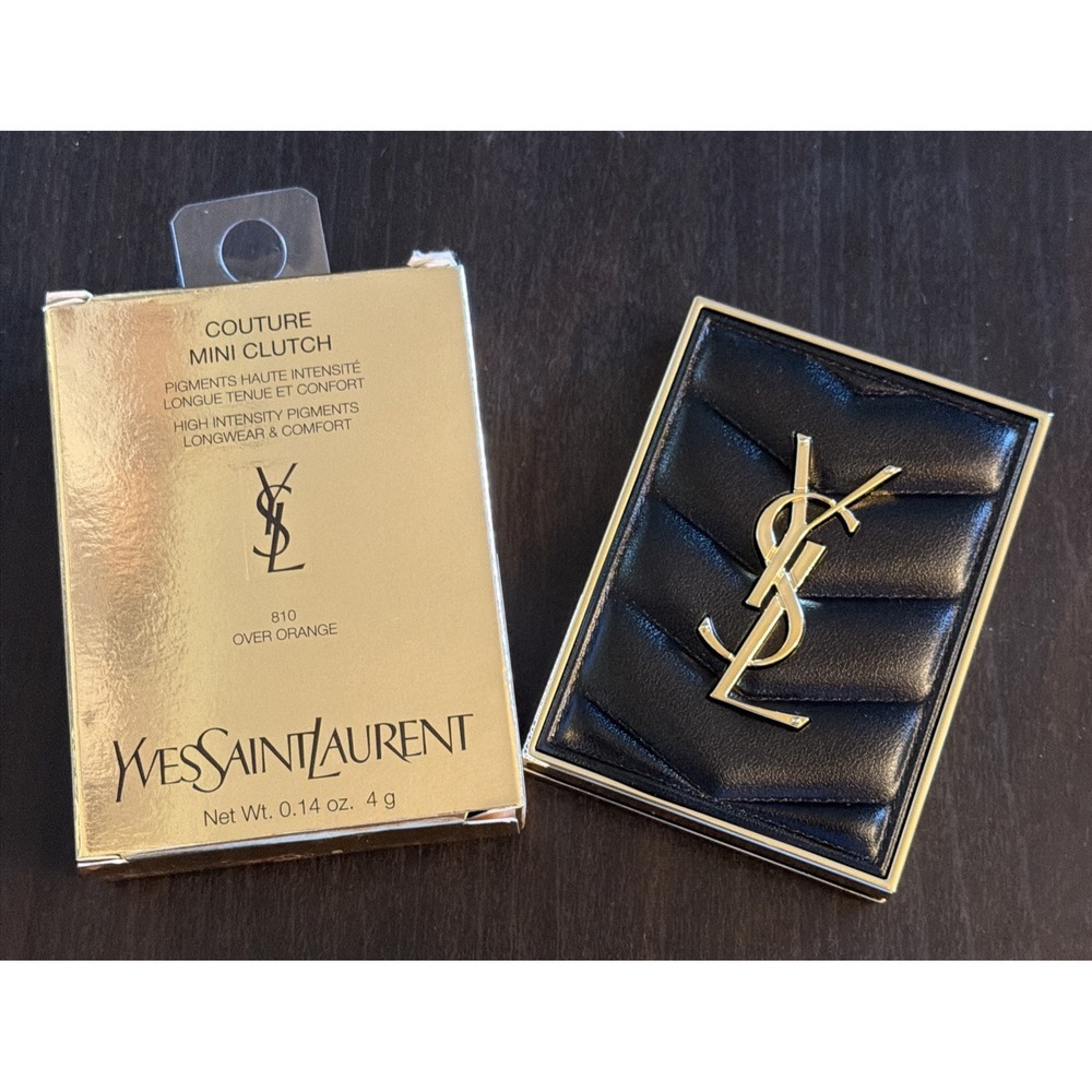 YSL Couture Mini Clutch Eyeshadow Palette #810‎ over orange